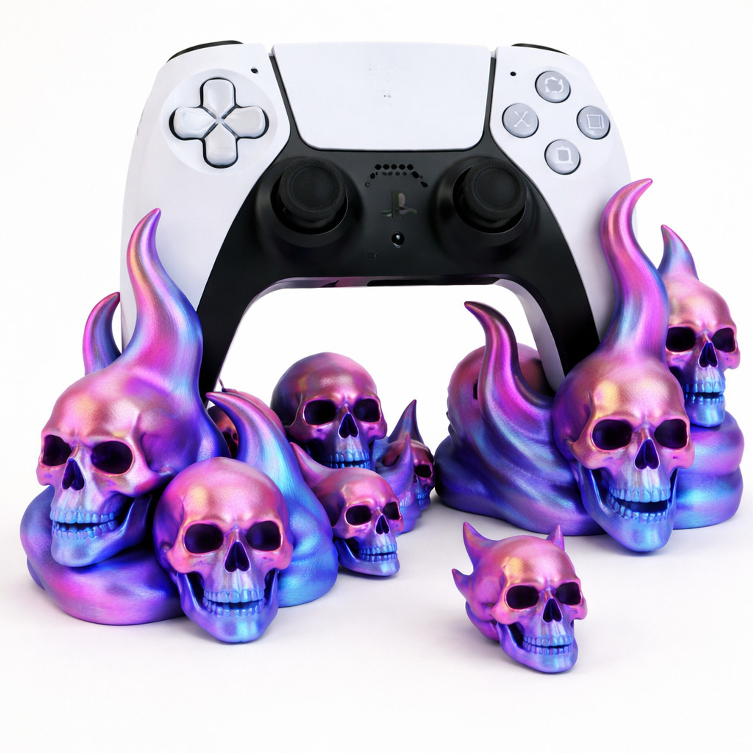 Image of Manifestation Oni mask controller stand Gaming Accessory Kit (Multicolor, For PS2, PS3, PS5, Xbox 360, Xbox One, Xbox One S, Xbox One X, Xbox Series S, Xbox Series X, iOS)