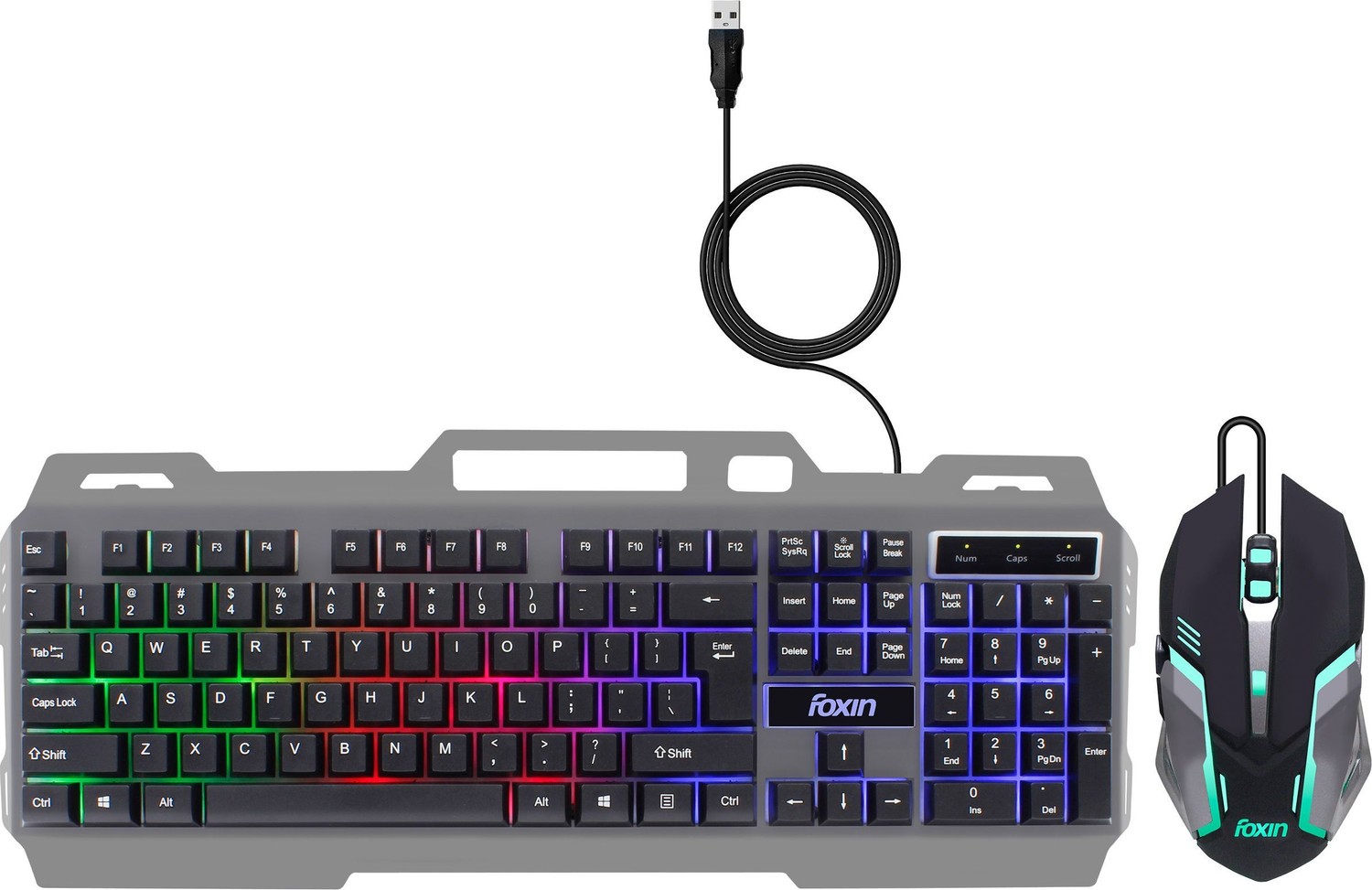 Image of Ant Esports KM500W Gaming Backlit Keyboard and Mouse Combo Gaming Accessory Kit (Black, For PC)