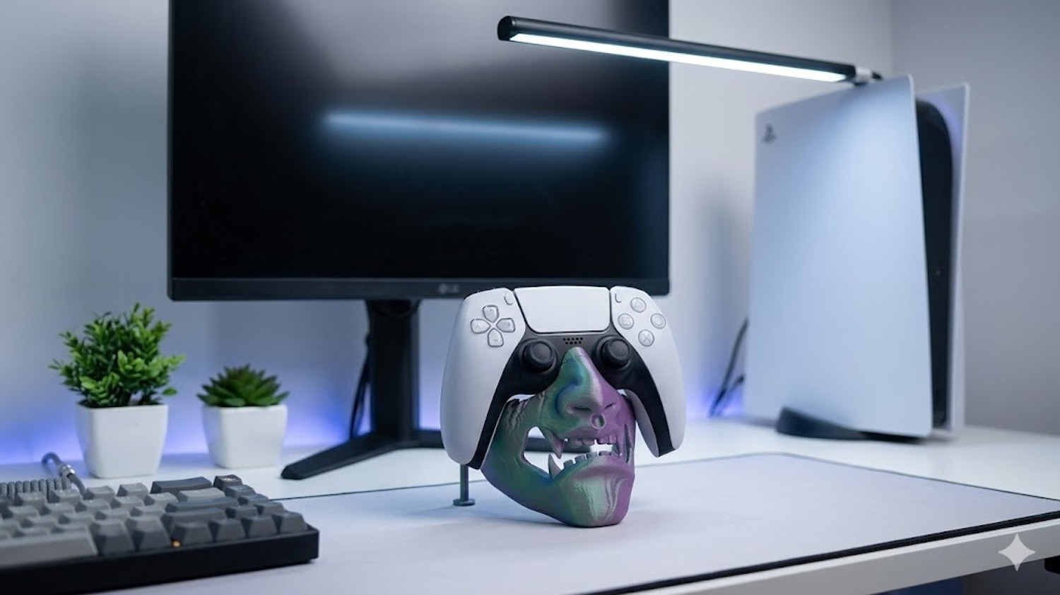 Image of Manifestation Oni mask controller stand Gaming Accessory Kit (Multicolor, For PS2, PS3, PS5, Xbox 360, Xbox One, Xbox One S, Xbox One X, Xbox Series S, Xbox Series X, iOS)