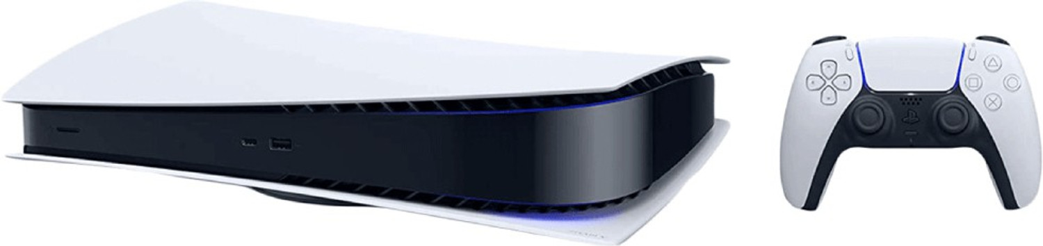 Image of SONY PlayStation 5 (PS5) Digital Edition 825 GB (White)