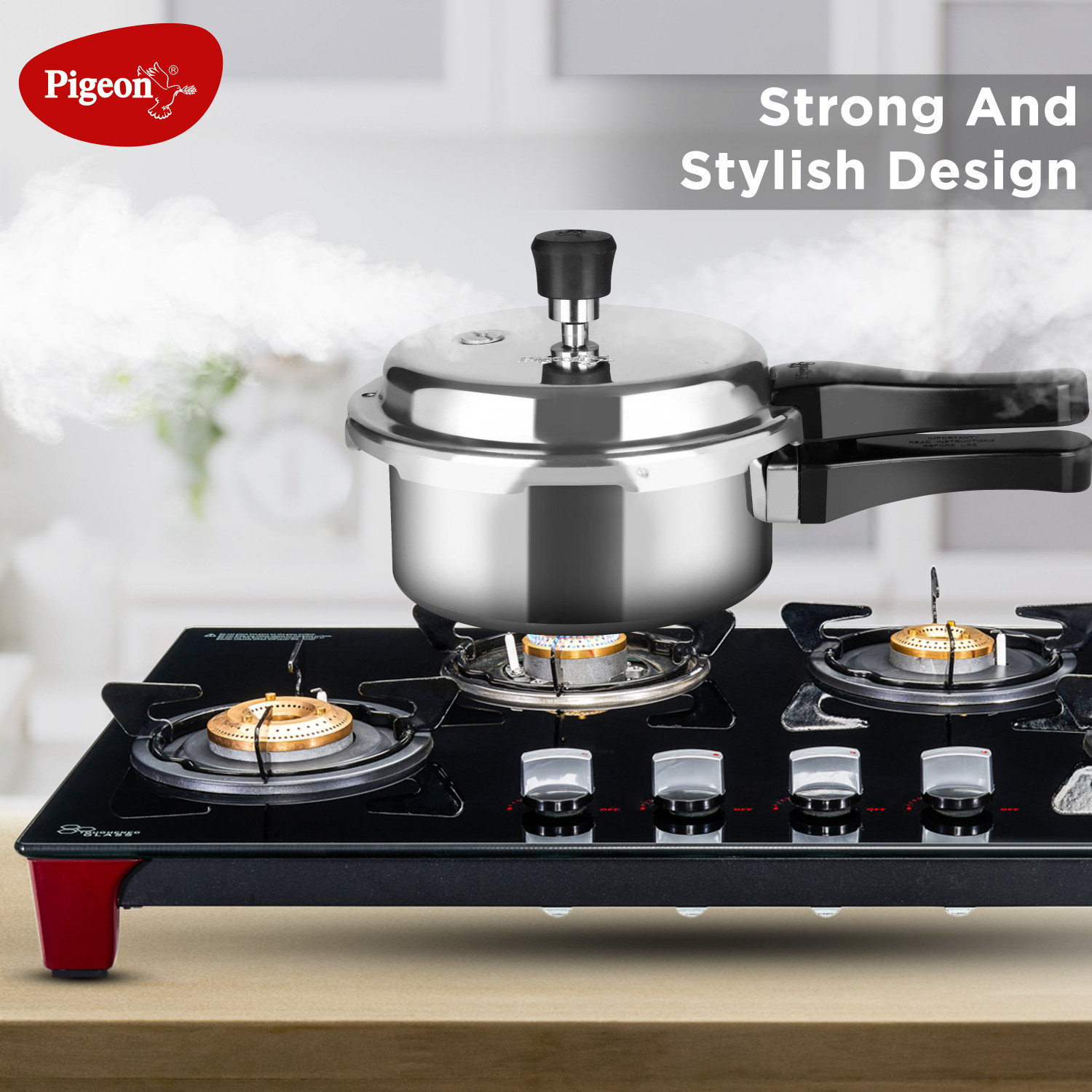 Pigeon Infinity Glass Automatic Gas Stove (4 Burners) Price History
