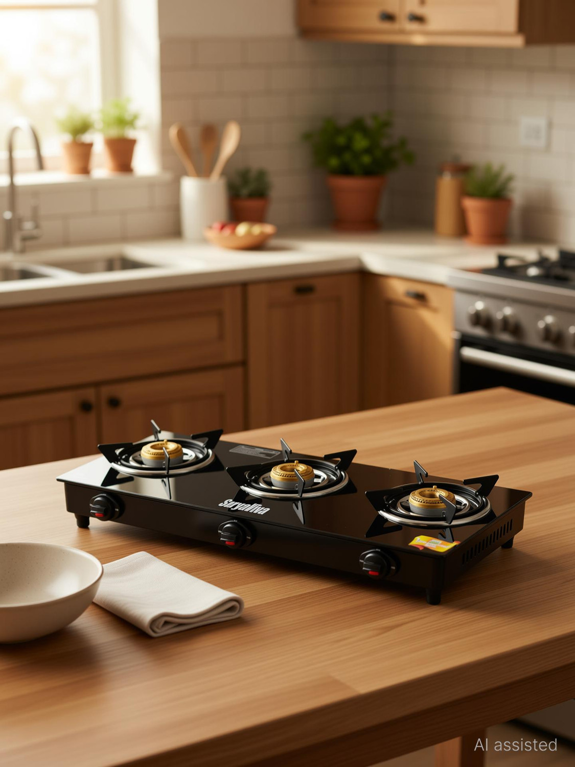 Image of Sunblaze Stainless Steel Manual Gas Stove (3 Burners)