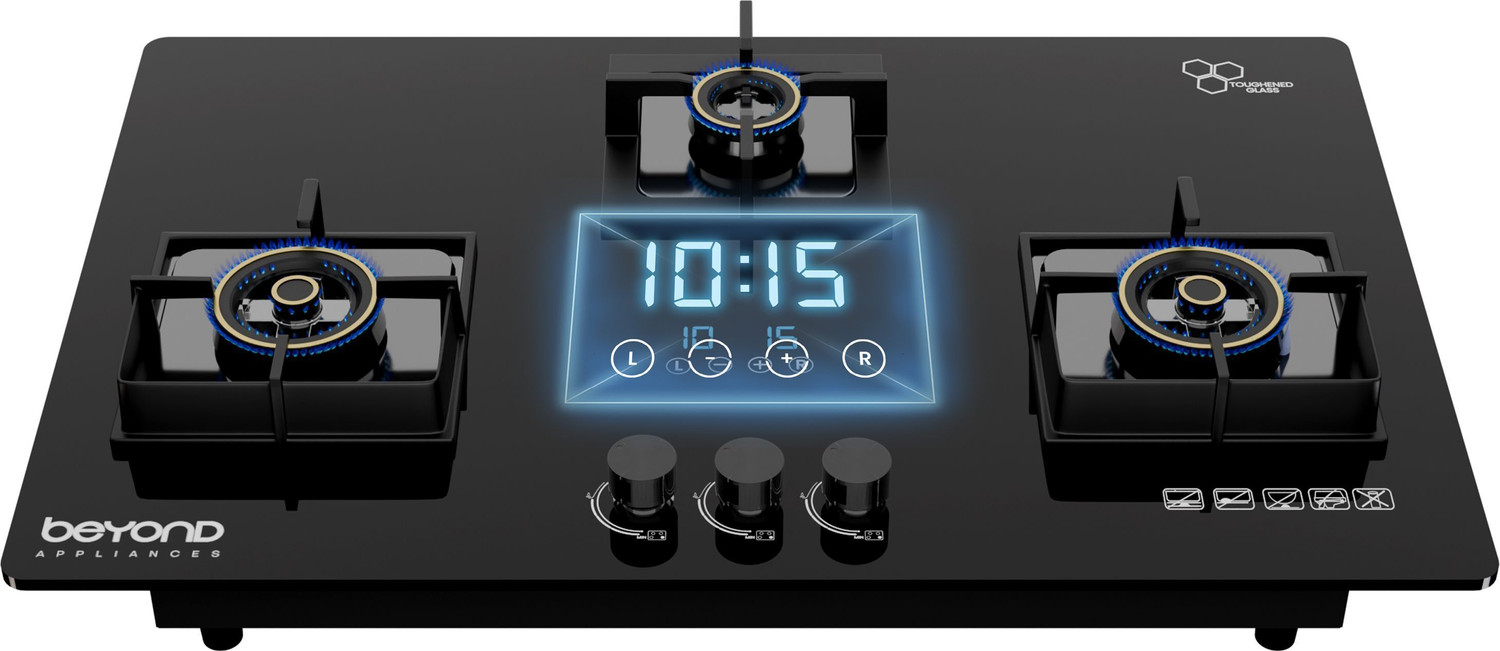 BEYOND BY BYONDNXT Dorado Smart Hobtop with Digital Timer FFD and Auto Ignition Glass Automatic Hob