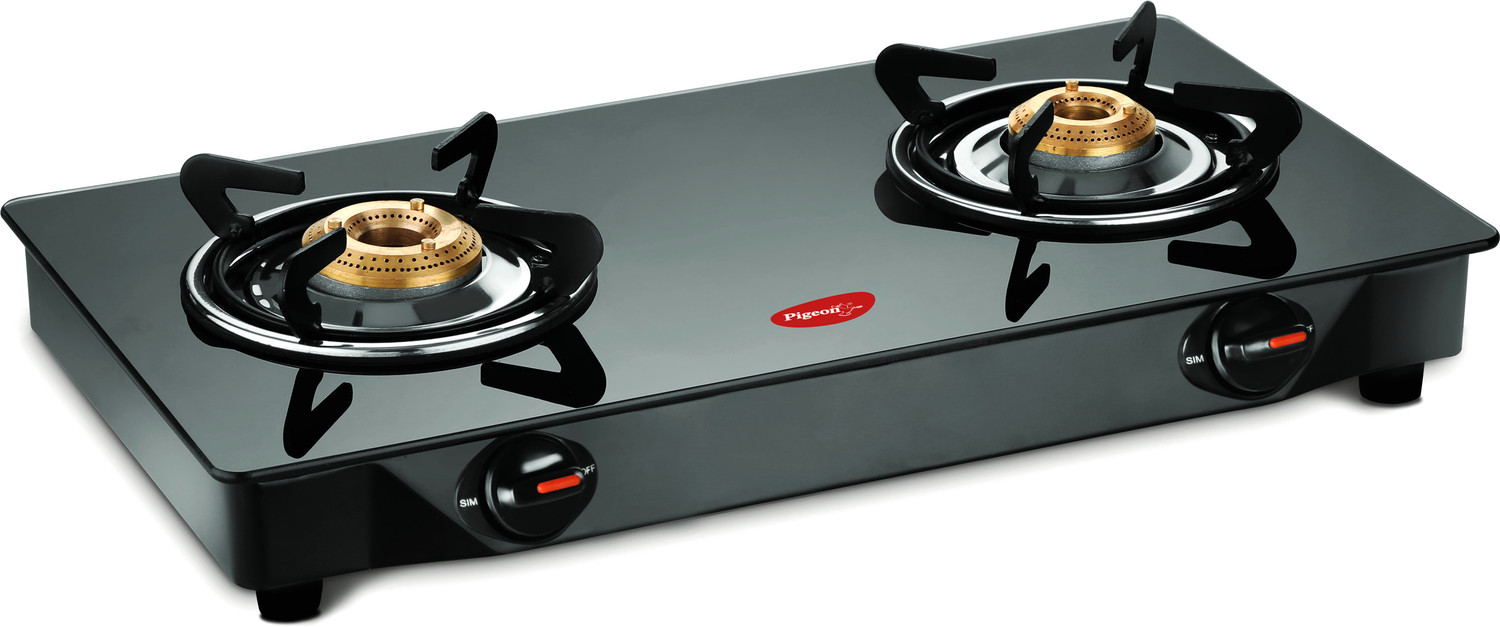 Pigeon Brunet Glass, Stainless Steel Manual Gas Stove