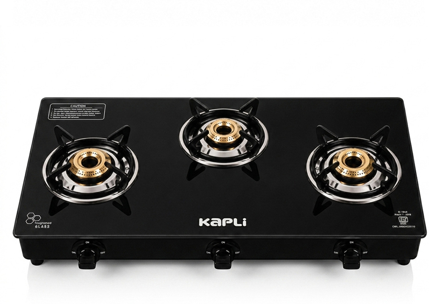 kapli automatic ignition gas stove toughened glass high efficiency bur