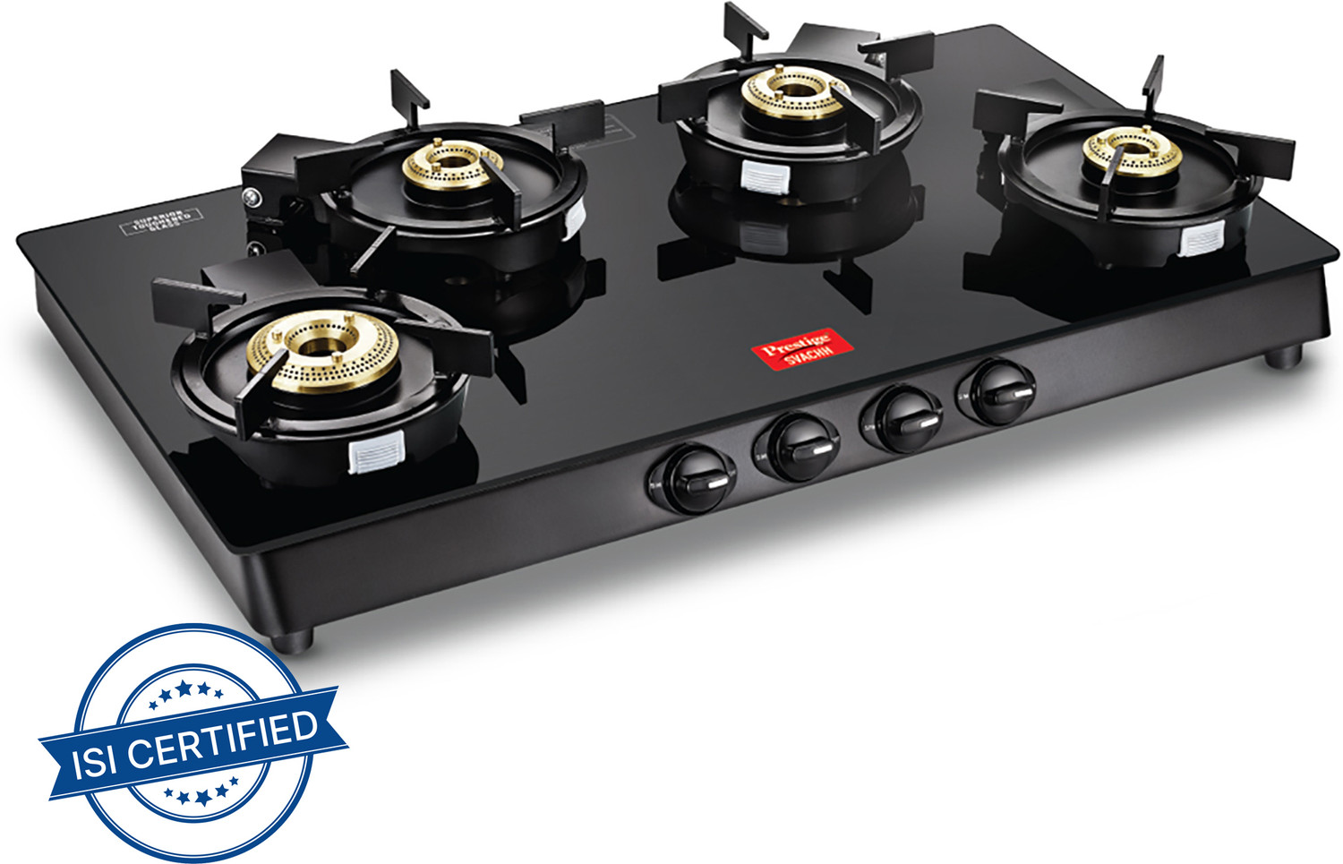 Prestige Svachh Neo GTSN 04 L with Liftable Burners Glass Manual Gas Stove