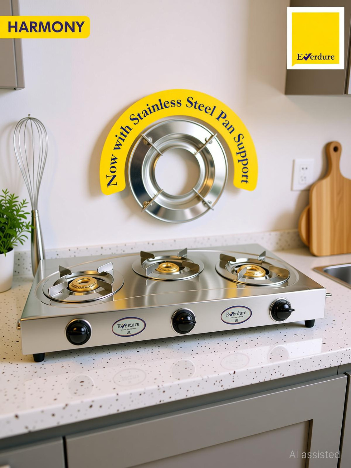 Image of Sunblaze Stainless Steel Manual Gas Stove (3 Burners)