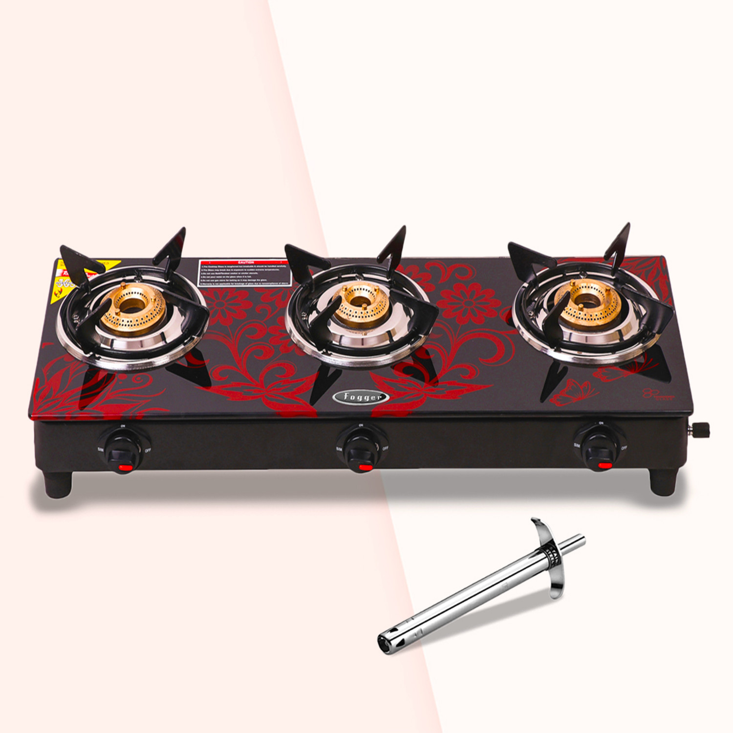 Image of Sunblaze Stainless Steel Manual Gas Stove (3 Burners)