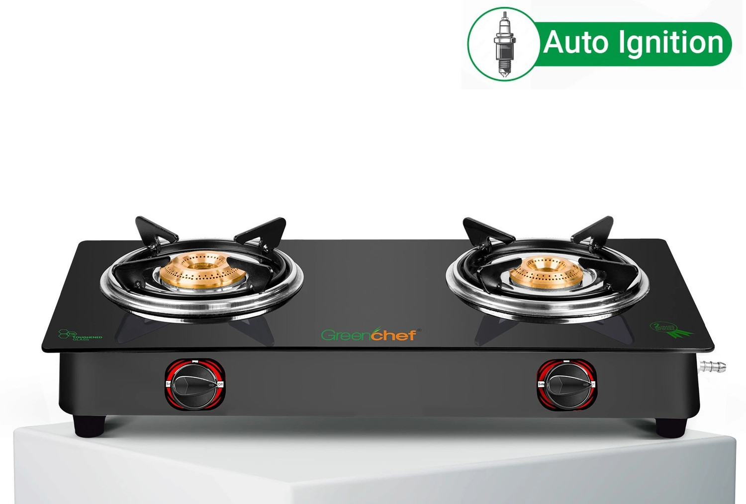 Greenchef Hybrid AI Glass Automatic Gas Stove