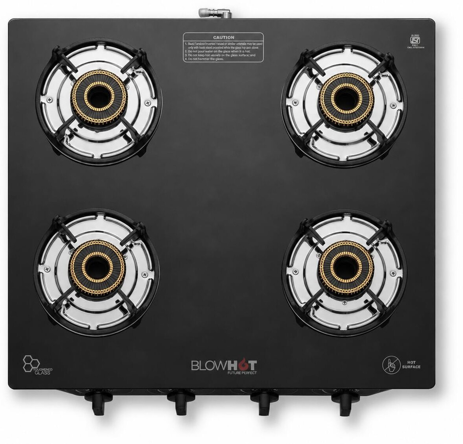 Blowhot Premium Design Emerald Heavy Tornado Brass Burners, 2-Year War