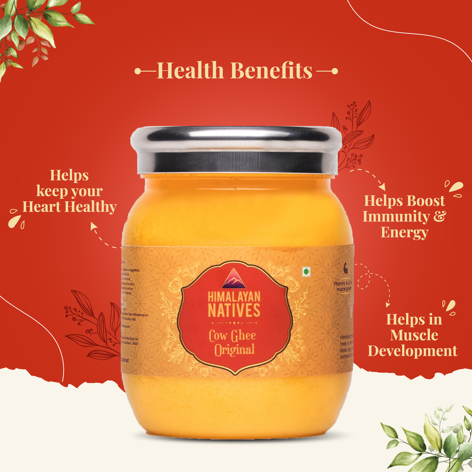 Himalayan Natives 100% natural Himalayan Cow Ghee Ghee Plastic Bottle ...