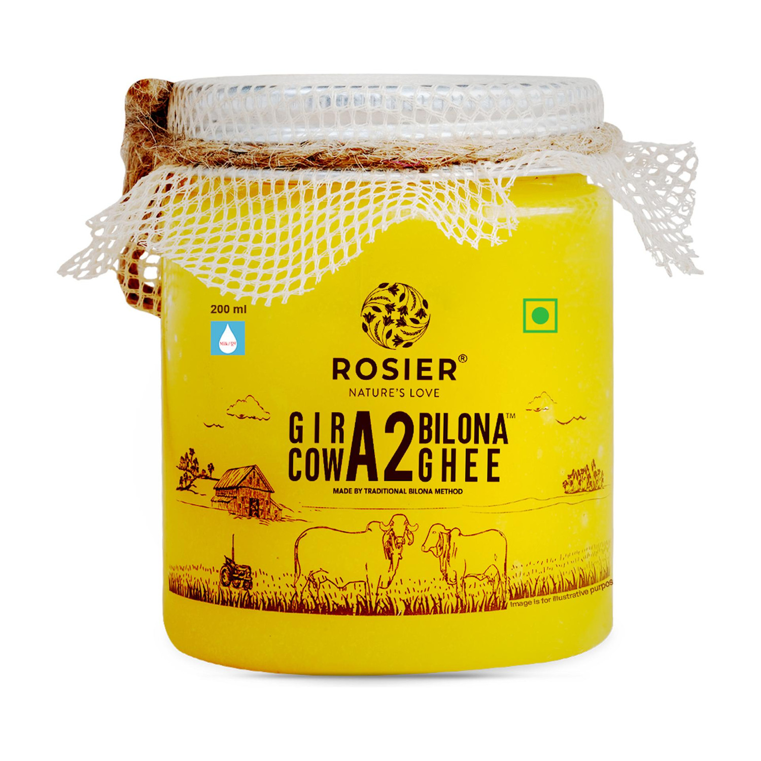 Image of gavyratan Desi Cow Ghee Ghee Can (1 L)
