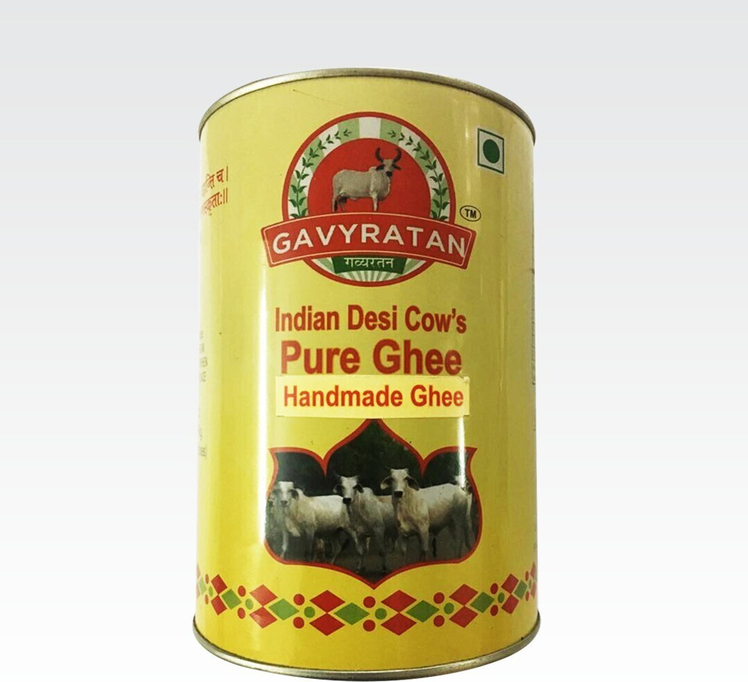 Image of gavyratan Desi Cow Ghee Ghee Can (1 L)
