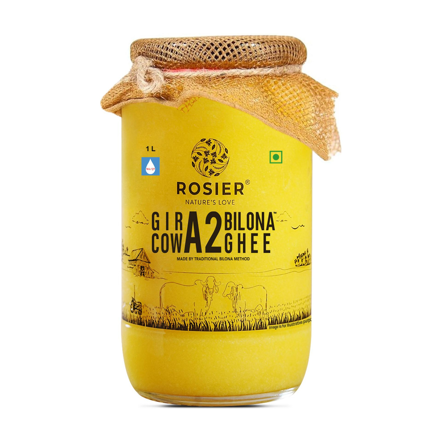 Image of gavyratan Desi Cow Ghee Ghee Can (1 L)