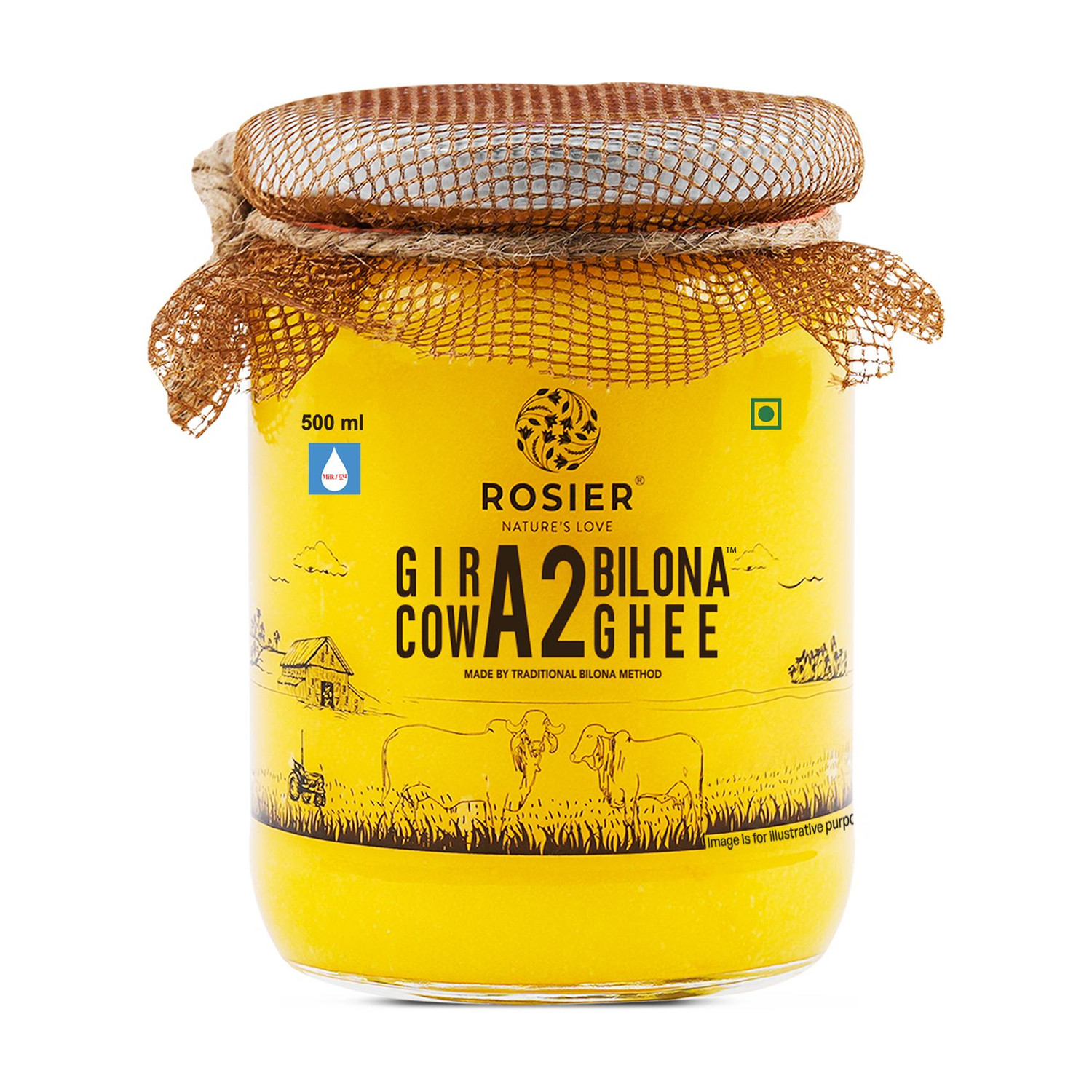 Image of gavyratan Desi Cow Ghee Ghee Can (1 L)