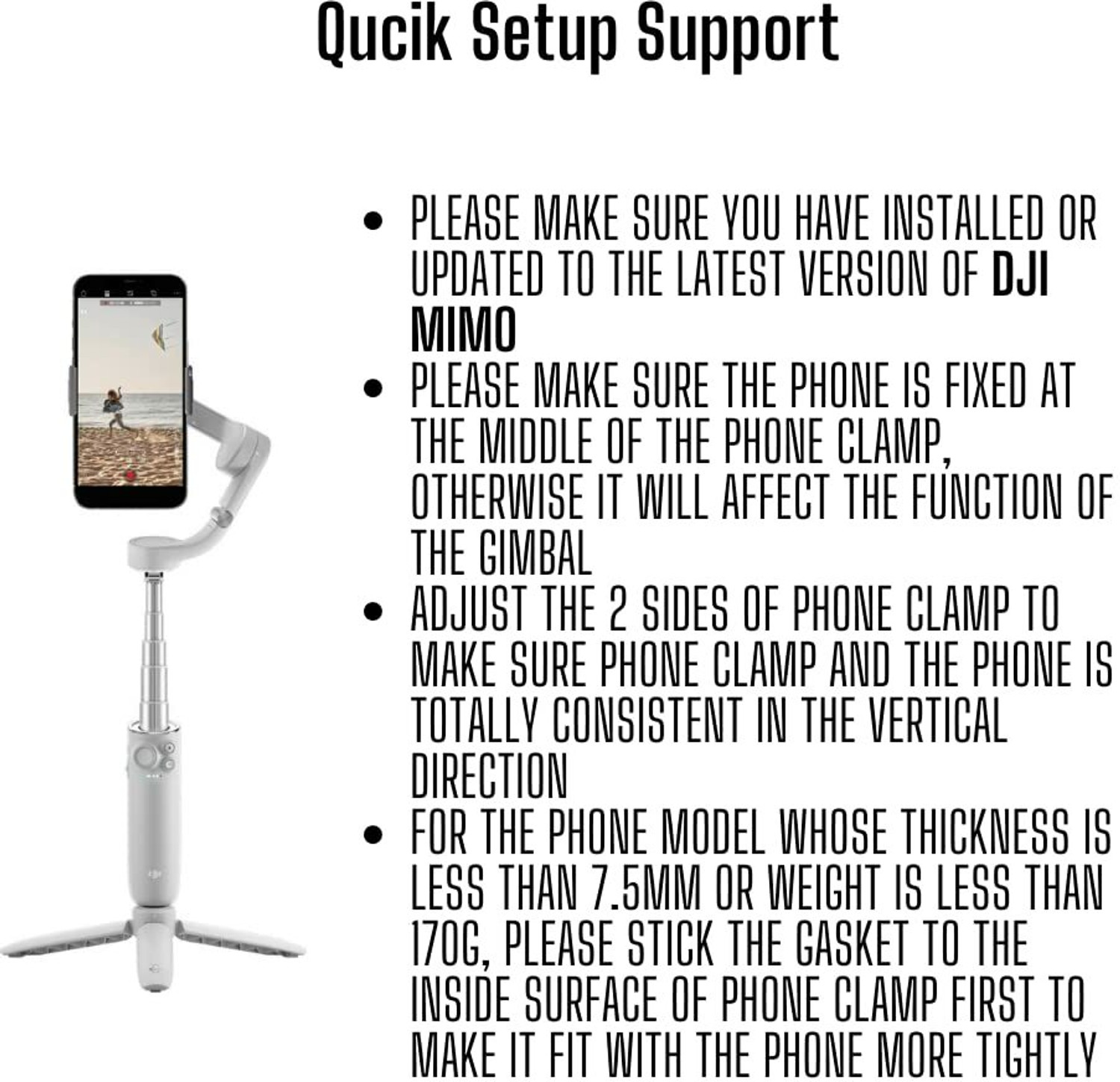 Image of dji OM5 3 Axis Gimbal for Mobile