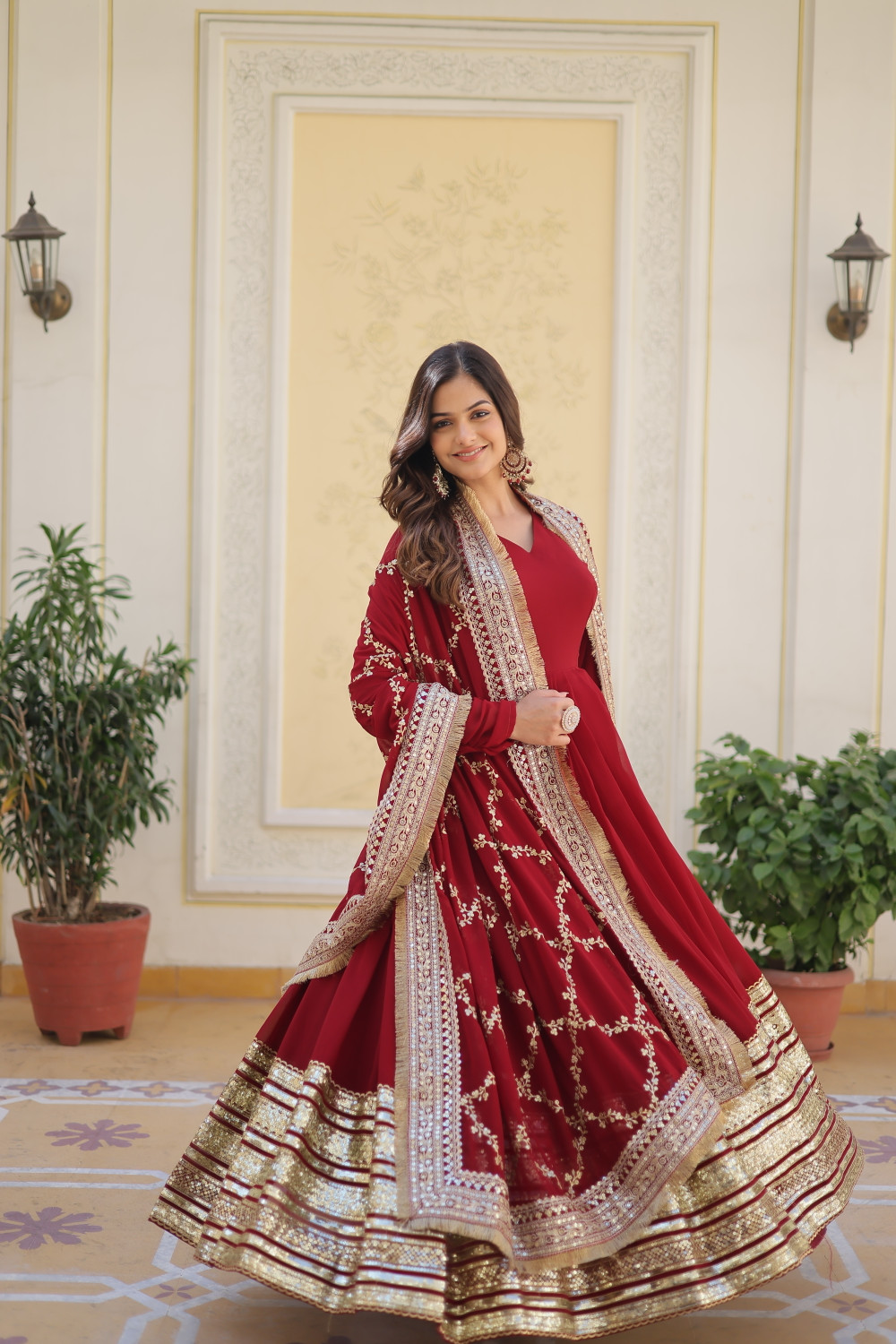 Image of Jay Gopal Tex Women Pure Silk Kurti Pant Dupatta Set
