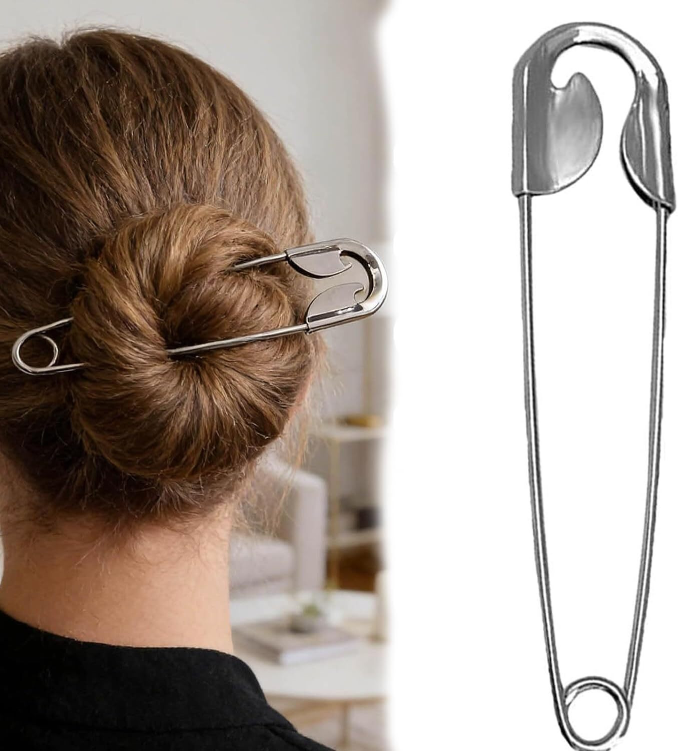 Nityaveer Safety Pin Hair Clip For Women Hair Pin