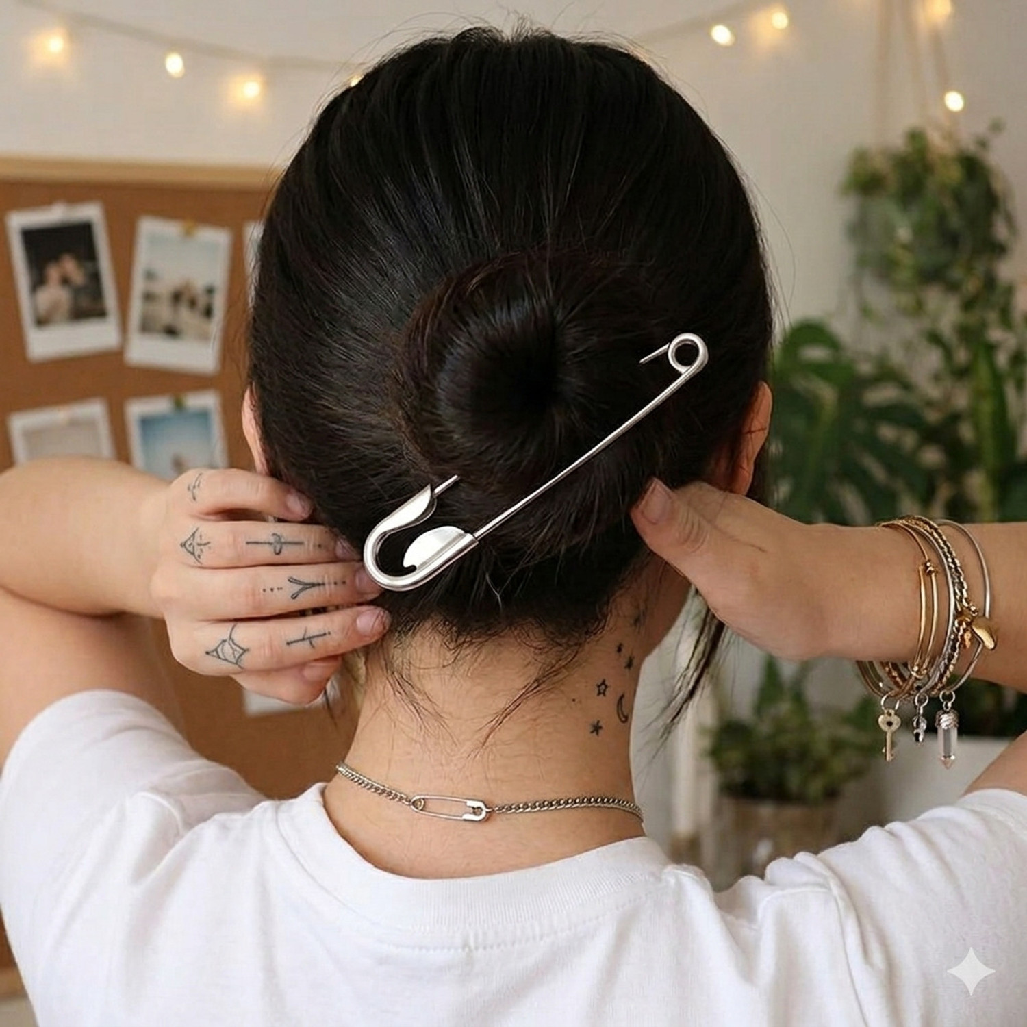 Mohaati Oversized Safety Pin Korean Style Hair Accessory Back Pin