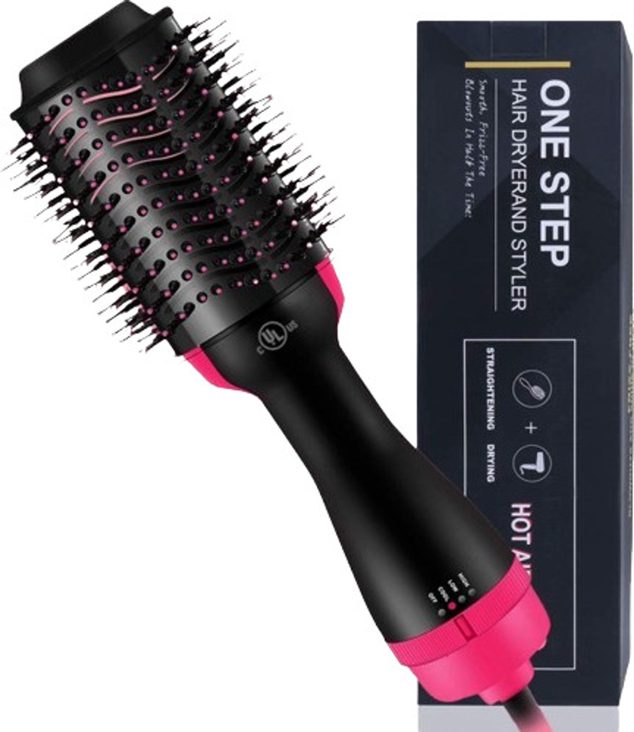 Image of PAVITRA PUJA & ENTERPRISES 5 in 1 Professional Hair Styler Hot Air Brush for Women Hair Dryer (1000 W, Pink)