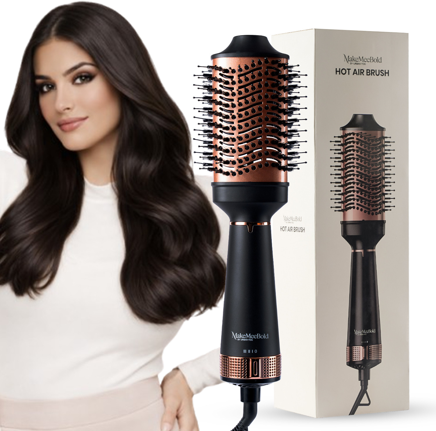 Image of PAVITRA PUJA & ENTERPRISES 5 in 1 Professional Hair Styler Hot Air Brush for Women Hair Dryer (1000 W, Pink)