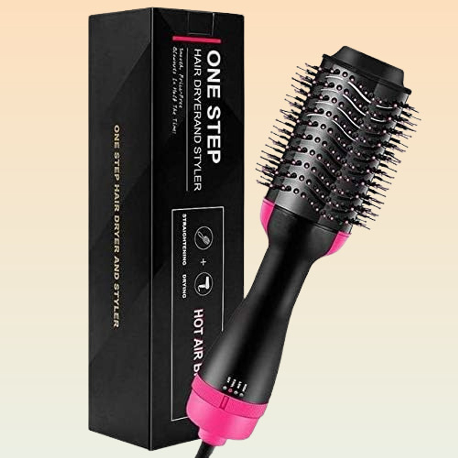 Image of PAVITRA PUJA & ENTERPRISES 5 in 1 Professional Hair Styler Hot Air Brush for Women Hair Dryer (1000 W, Pink)