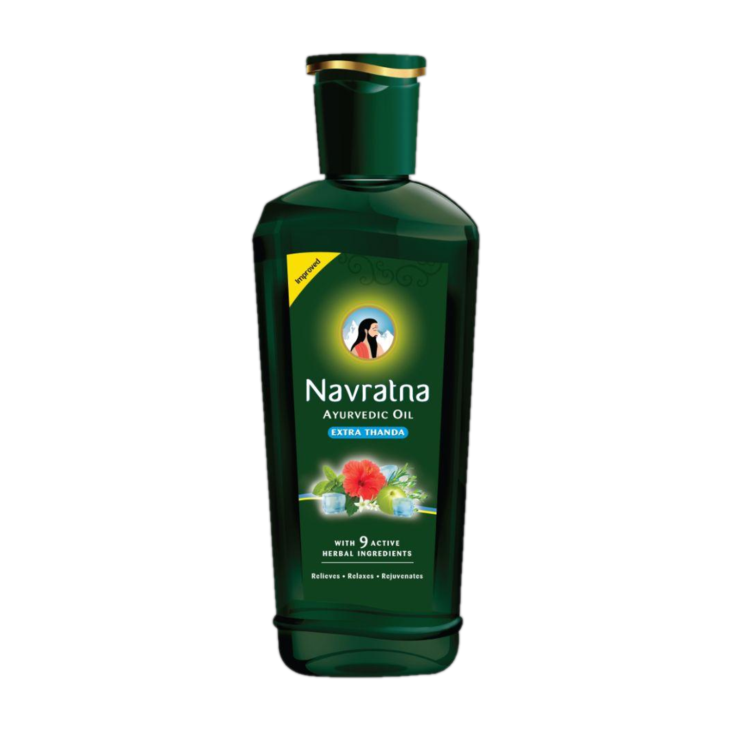 Navratna Extra Thanda Cool|Unique combination of 9 Ayurvedic Herbs Hair Oil