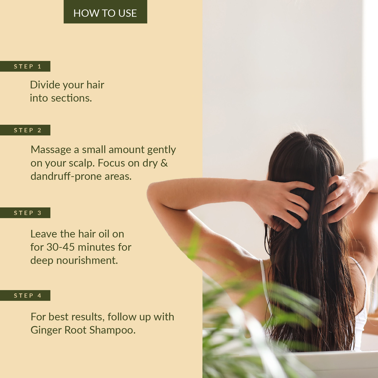 Image of Lotus Botanicals Ginger Root & Black Seed Dandruff Control Hair Oil (100 ml)