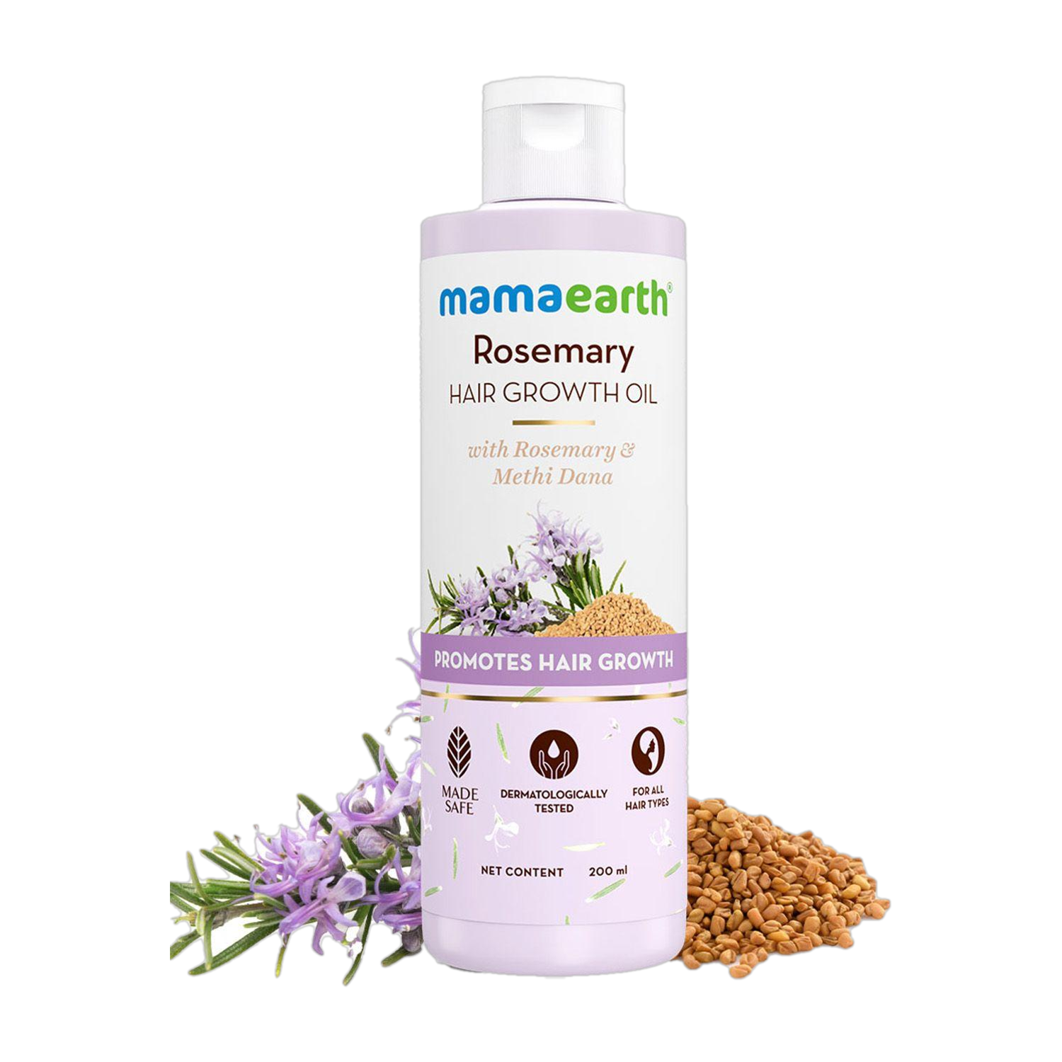 Mamaearth Rosemary Hair Growth Oil with Rosemary & Methi Dana for Promoting Hair Growth Hair Oil