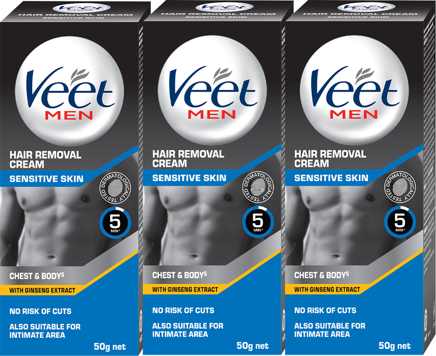 Veet Hair Removal Cream for Men, Sensitive Skin Cream