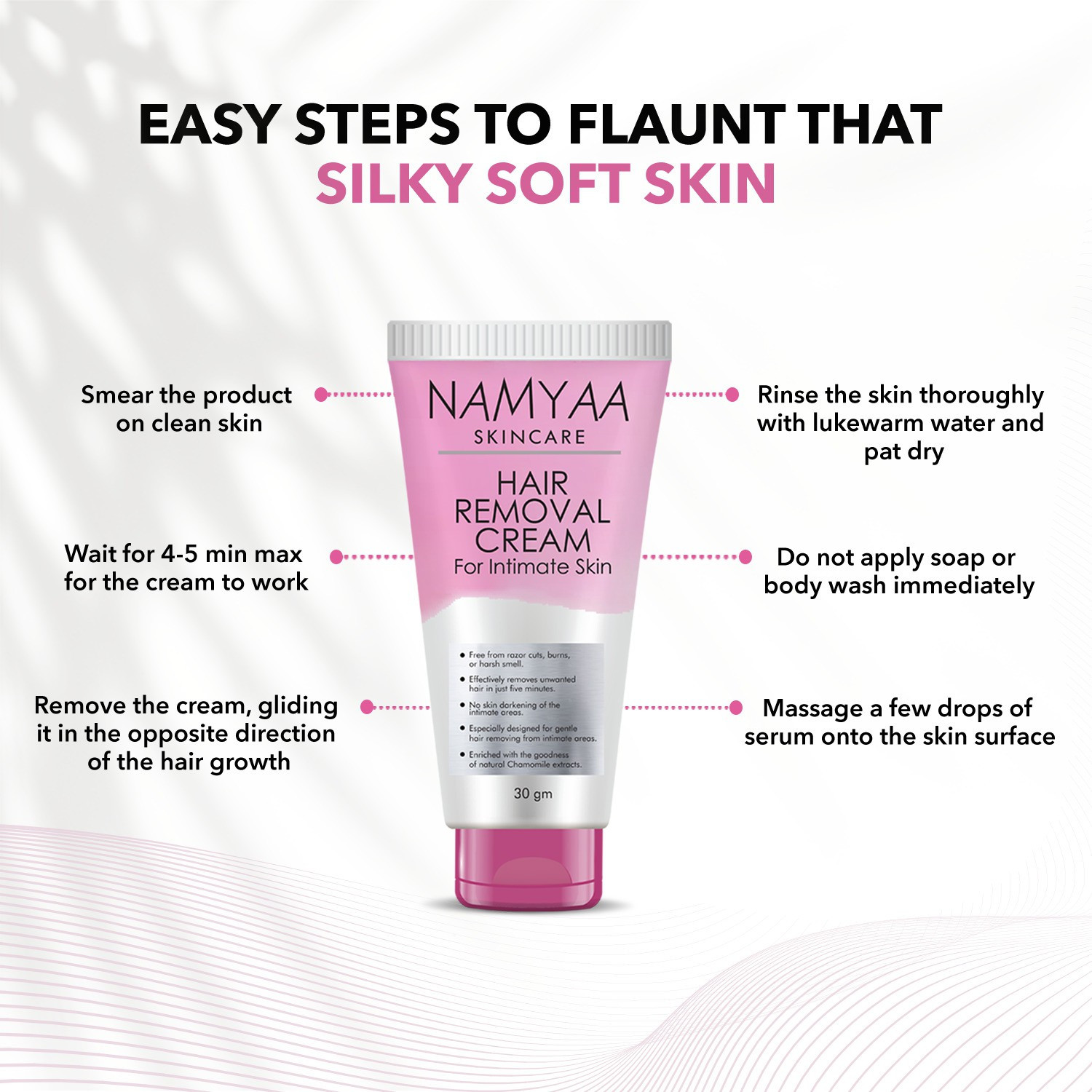 Image of Namyaa Hair Removing for Intimate Skin with After Wax Soothing Serum Cream