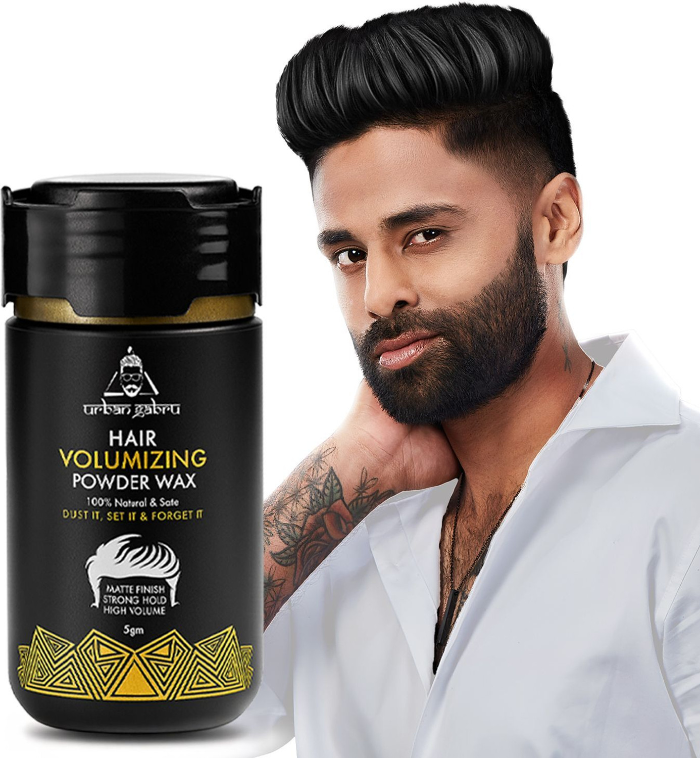 urbangabru Hair Volumizing Powder Wax with Strong Hold | Matte Finish for 24 Hours VOLUMIZERV Strong Hold Hair Volumizer Powder-Wax