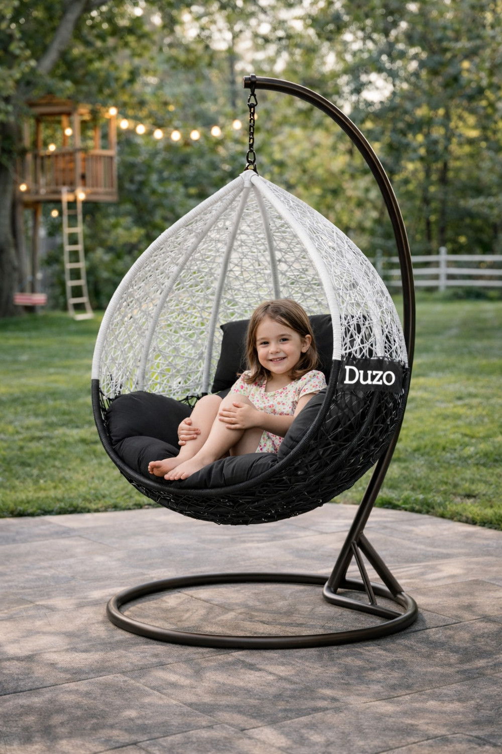 duzo Steel Large Swing  (White, Grey, DIY(Do-It-Yourself))
