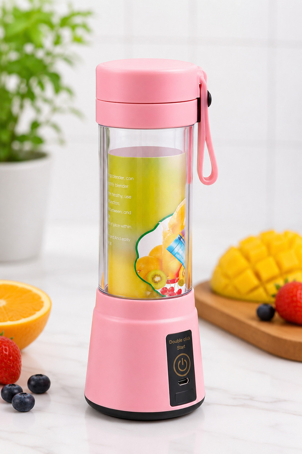 Image of Vr Solutions Plastic Portable USB Juicer Blender Hand Juicer (Blue, Green, Black)