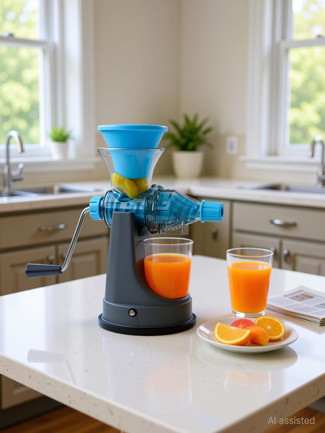 SEQUENCE Plastic Heavy Duty Hand Juicer For Carrot,Fruits And Vegtable