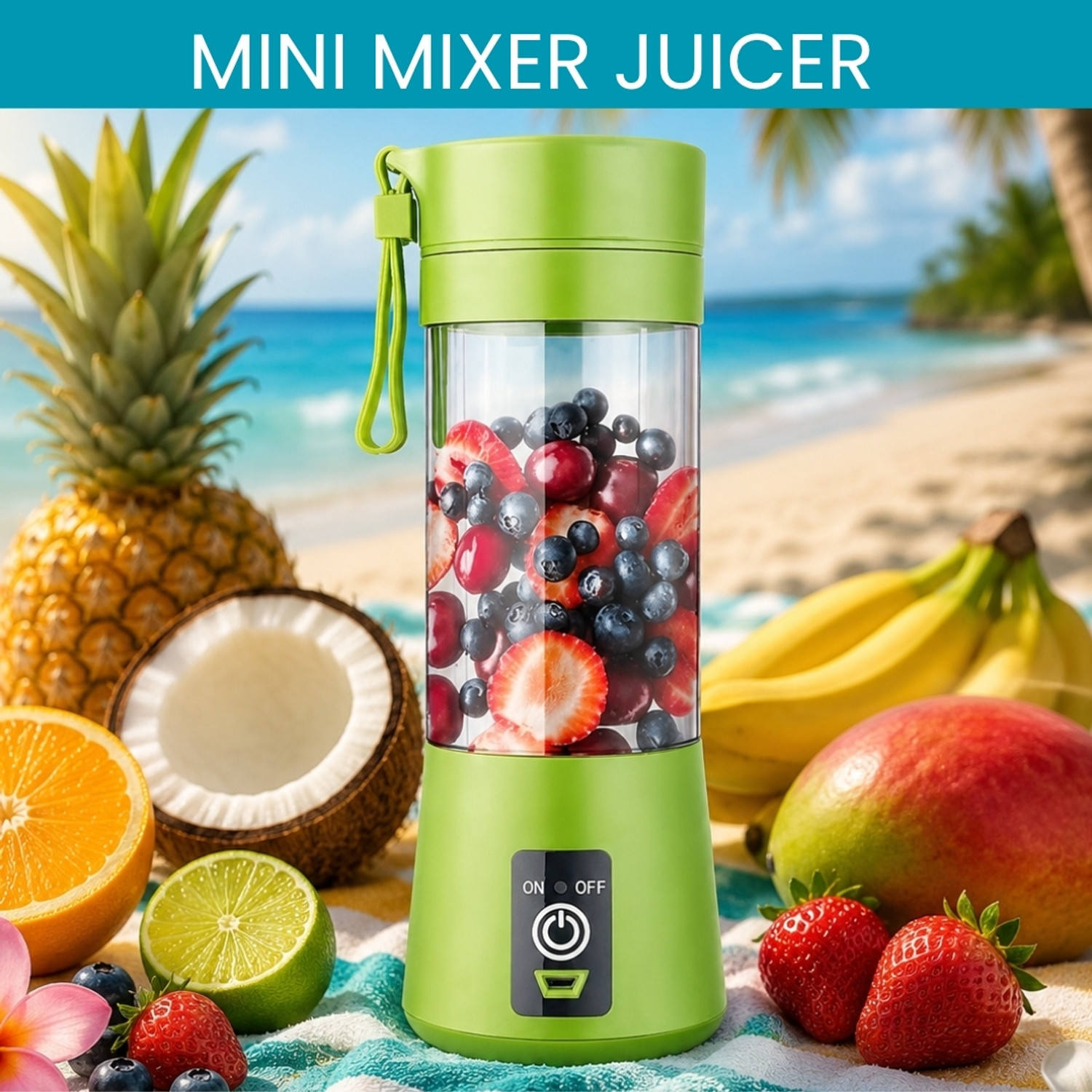 Image of MAXIVE No 25 W Juicer (Juice Blender77 | 1 Jar | Multicolor)