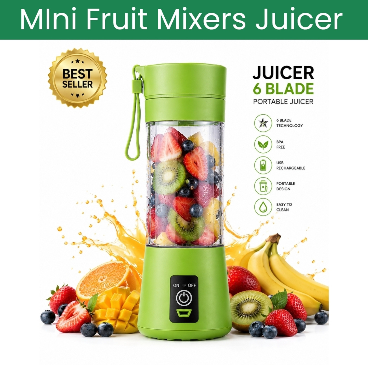 Image of MAXIVE No 25 W Juicer (Juice Blender52 | 1 Jar | Multicolor)