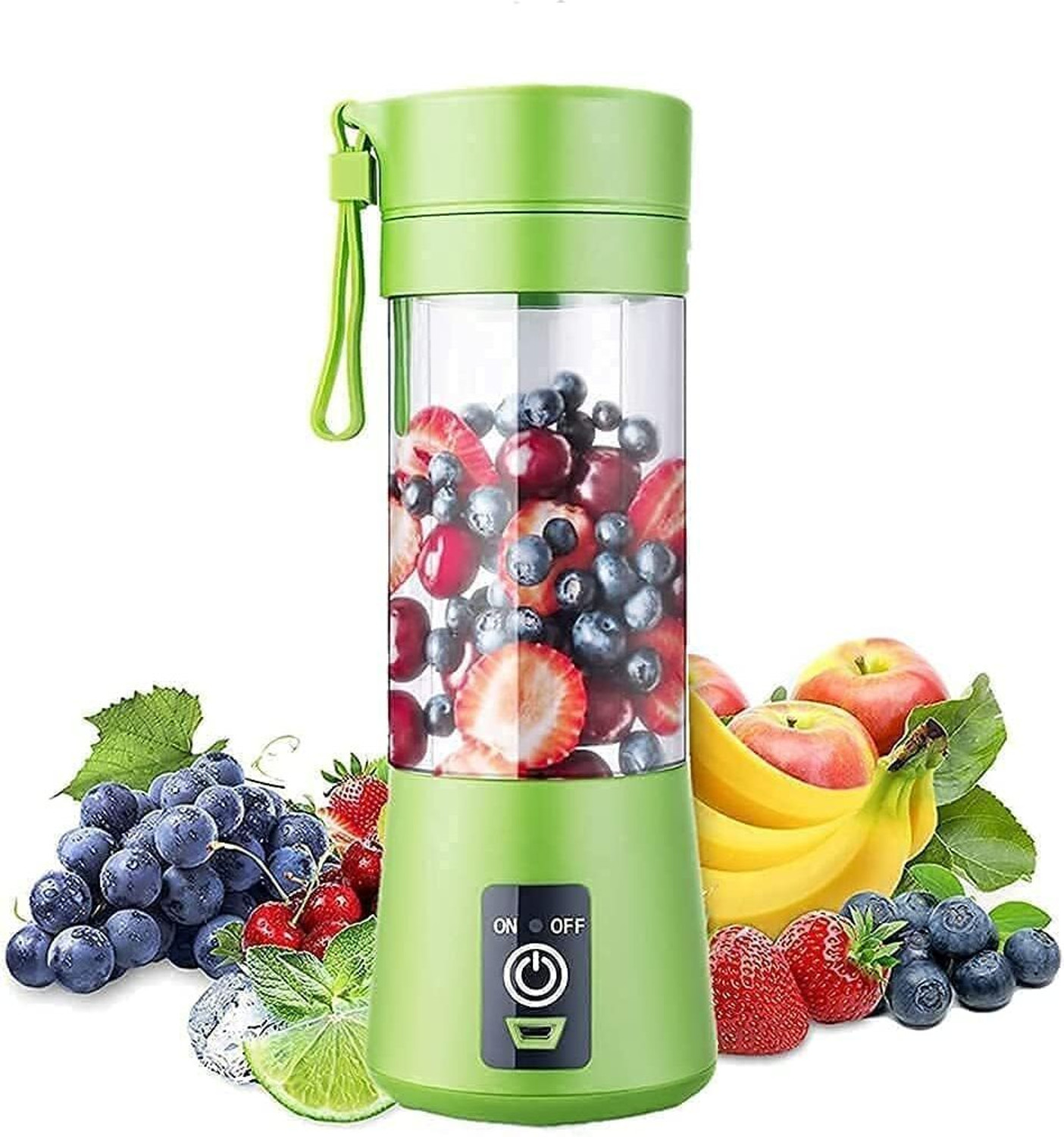Image of Vr Solutions Plastic Portable USB Juicer Blender Hand Juicer (Blue, Green, Black)