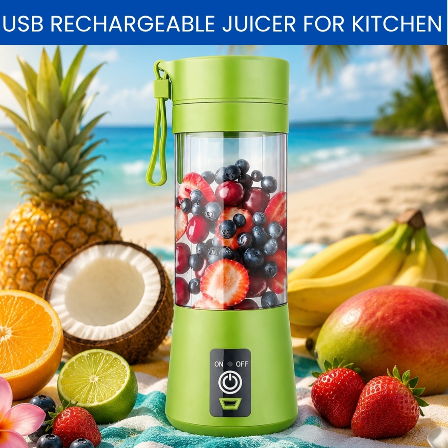Image of MAXIVE No 25 W Juicer (Juice Blender03 | 1 Jar | Multicolor)