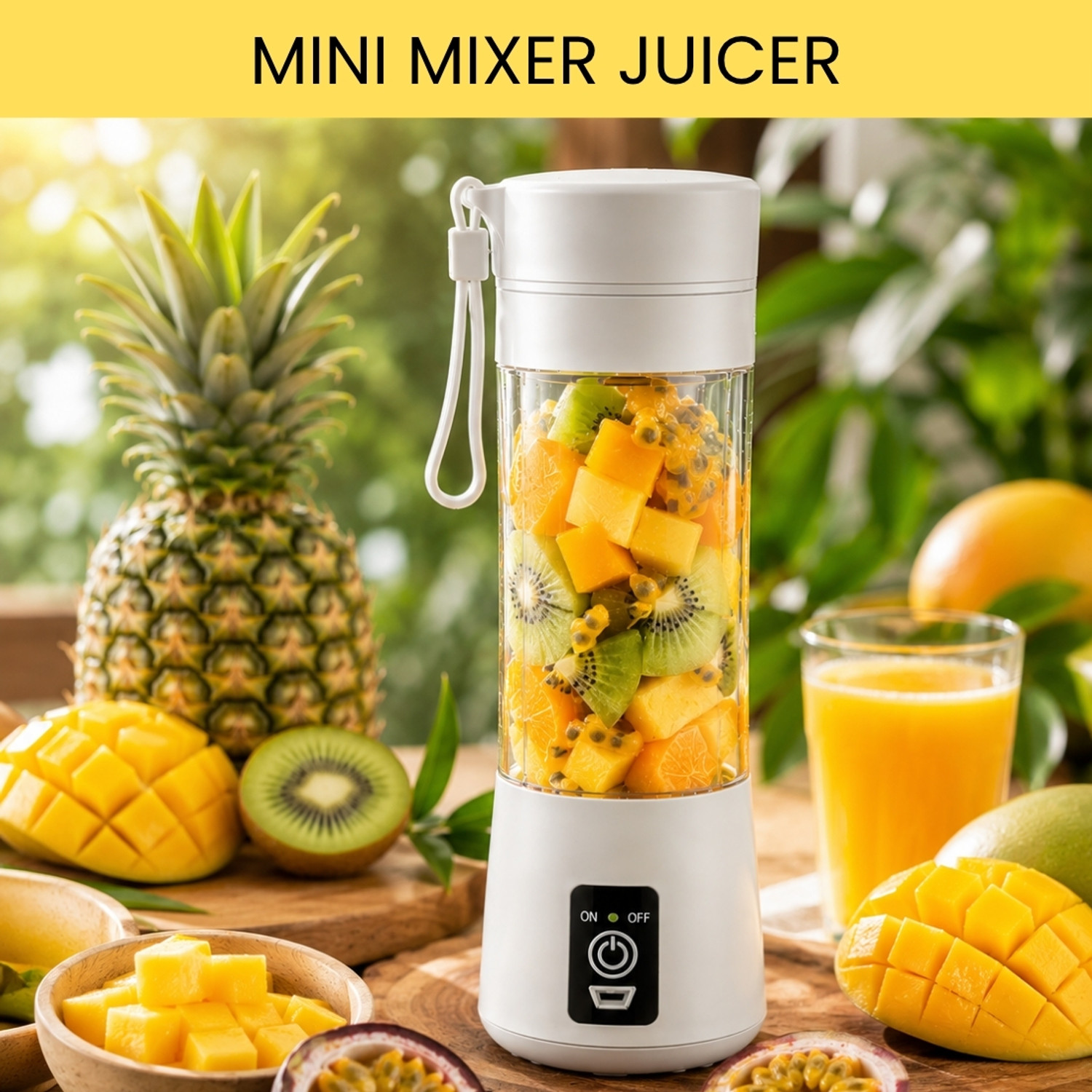 Image of MAXIVE No 25 W Juicer (Juice Blender06 | 1 Jar | Multicolor)