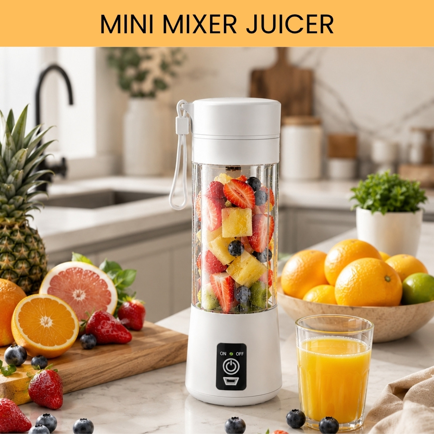 Image of MAXIVE No 25 W Juicer (Juice Blender09 | 1 Jar | Multicolor)