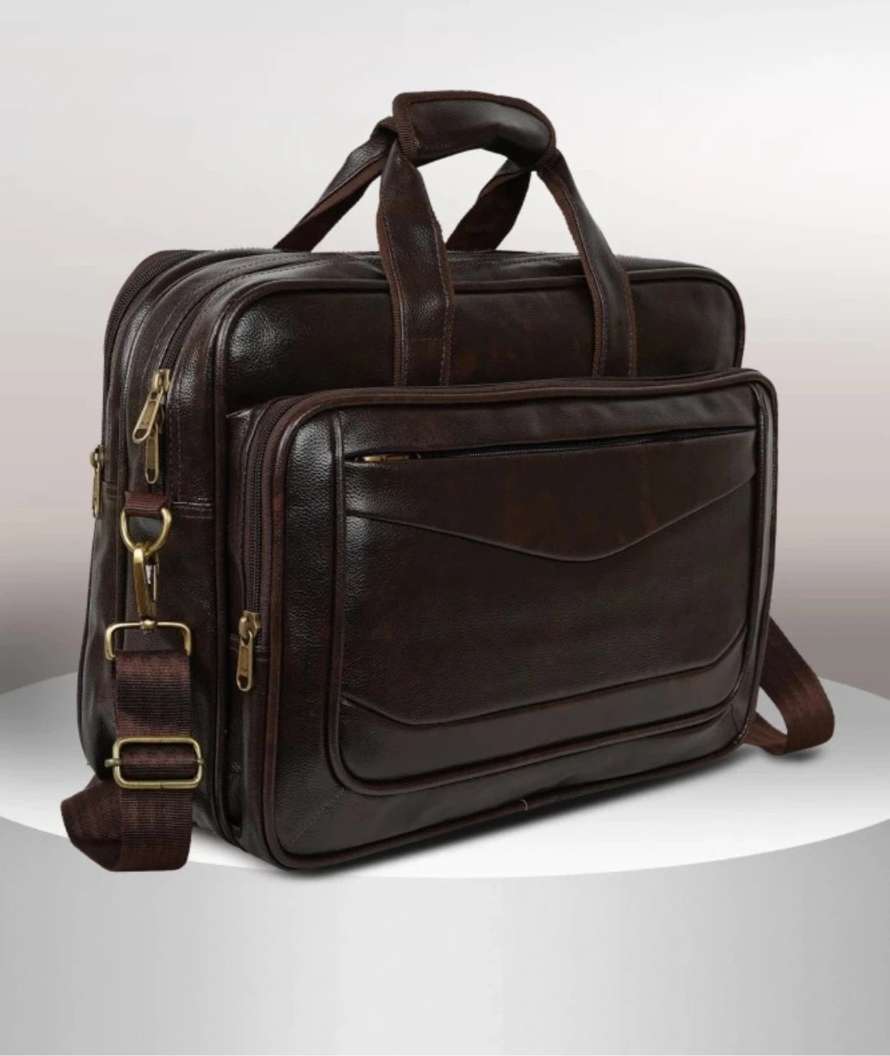 TUFH Men & Women Brown Messenger Bag