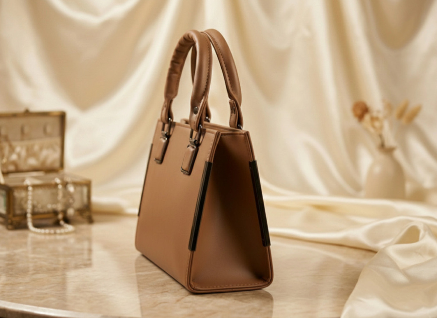 Image of Kanish Shop Women Brown Handbag