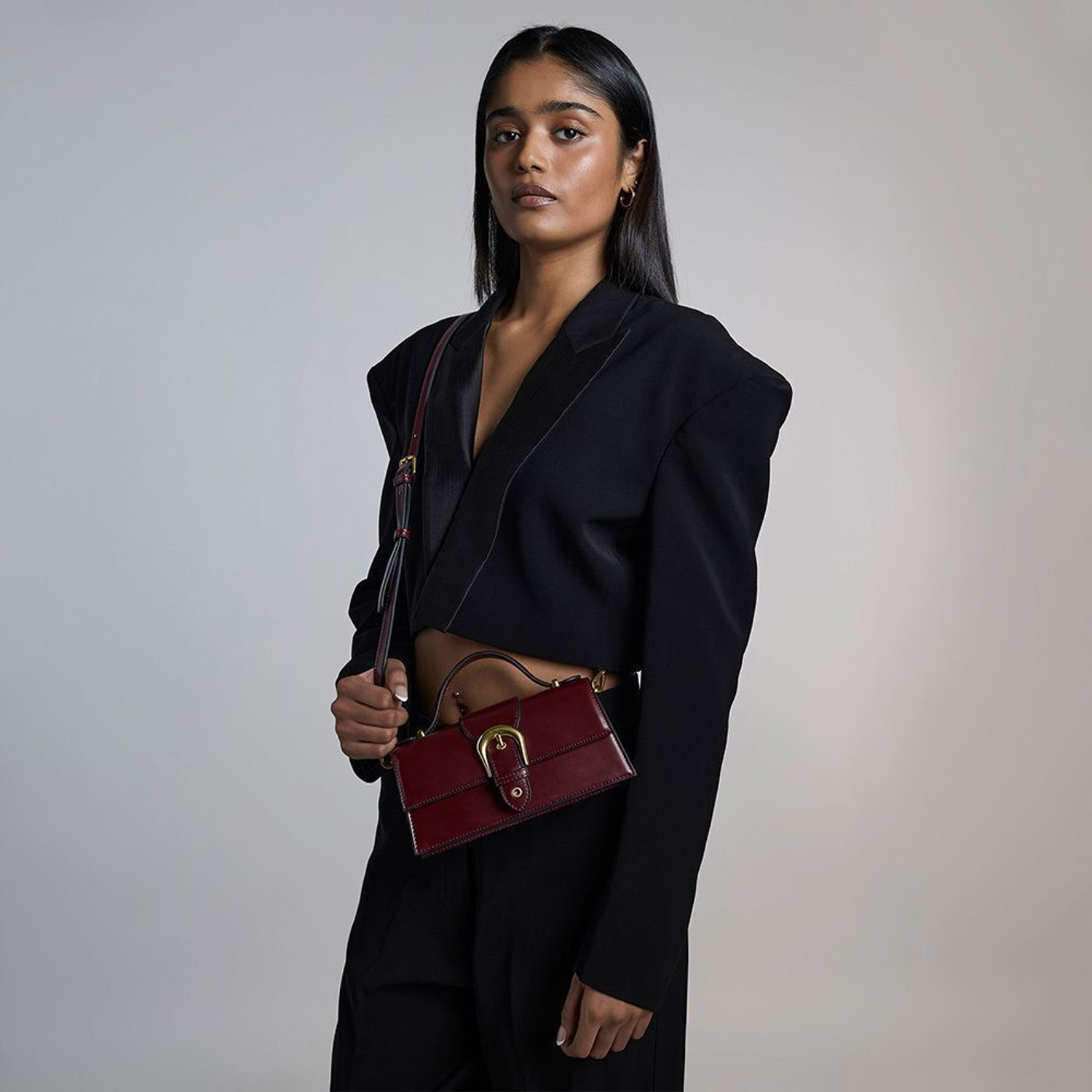 Miraggio Women Maroon Sling Bag