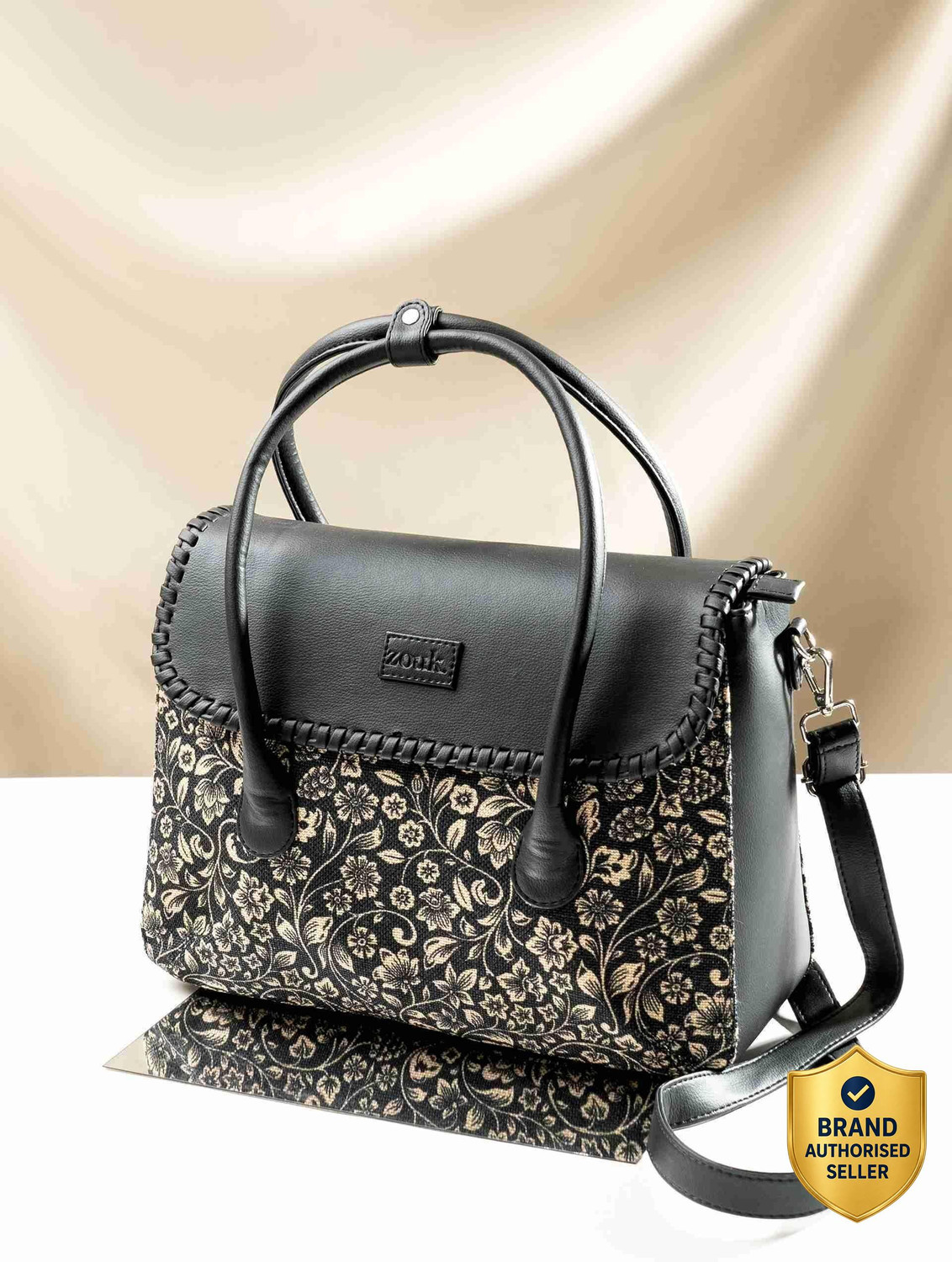 Zouk Women Black Satchel