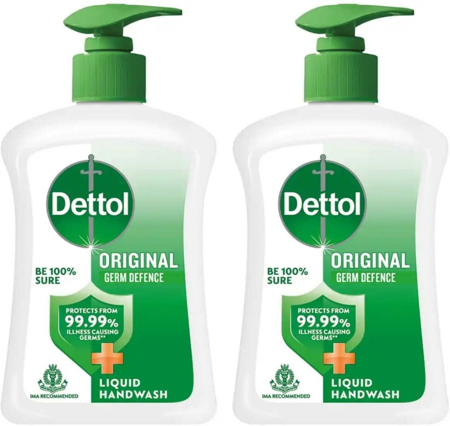 Image of Dettol Liquid Handwash (Original) - 200 ml - 175 ml Hand Wash Pump + Refill (376 ml)