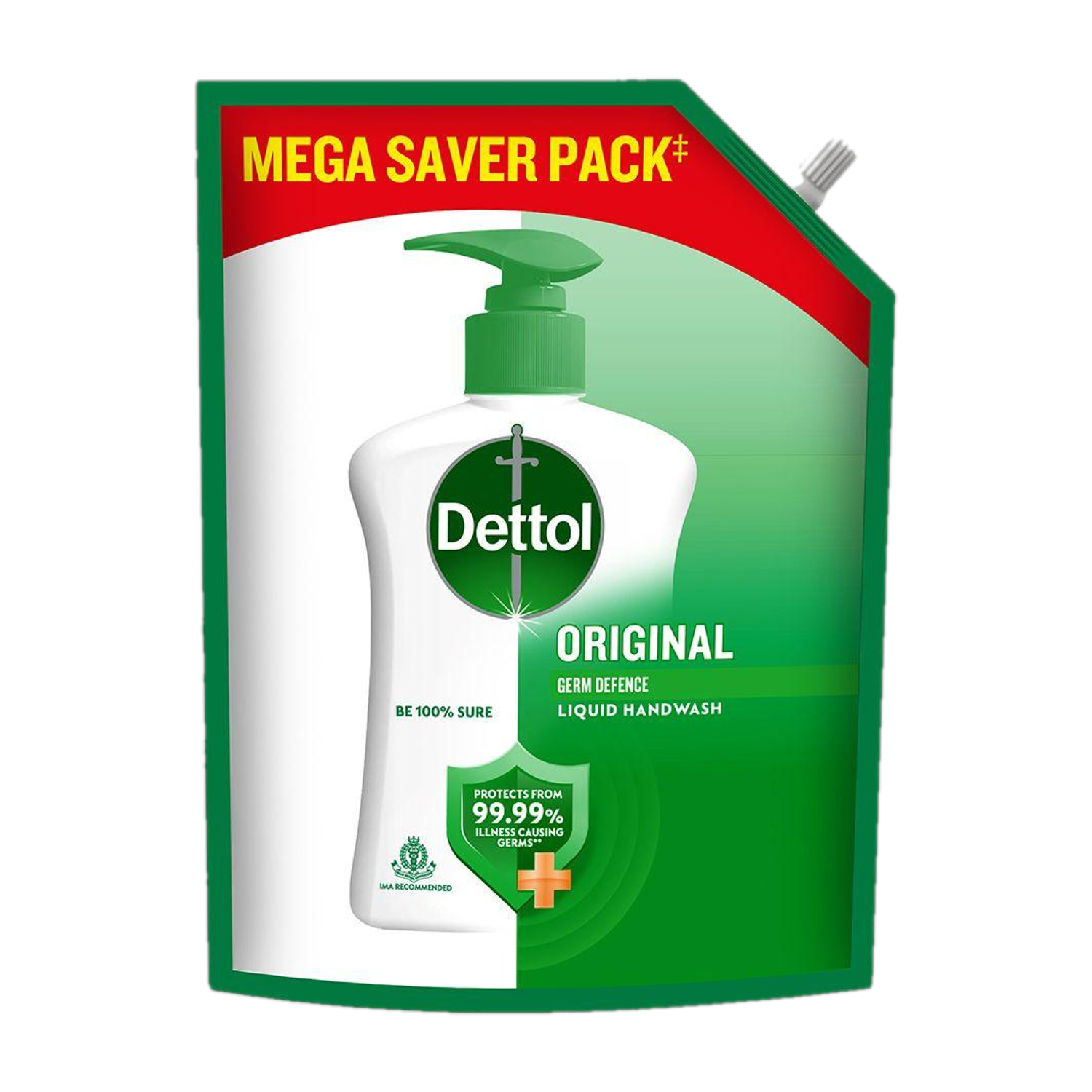 Dettol Liquid Handwash Refill Pouch - Original Germ Protection Hand Wash Pouch
