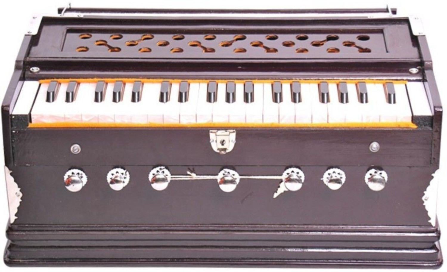 Image of SG MUSICAL NO.1 7 Stopper 3 1 /4 Octive,Double Bellow,39 Keys WITH BAGD123 TBT18 3 1 /4 Octave Harmonium (Two Fold Bellow) 3.25 Octave Hand Pumped Harmonium (Three Fold Bellow, Bass Reed, Male Reed)