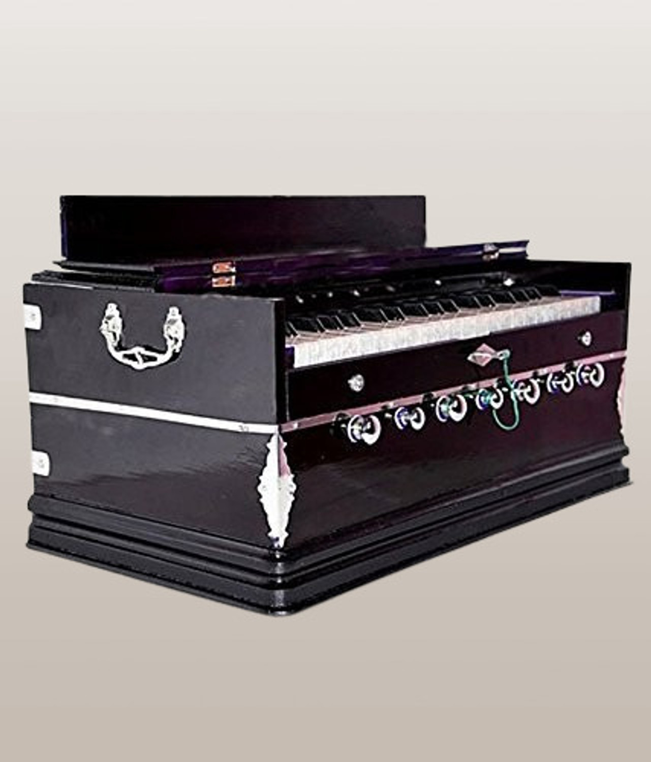 Image of SG MUSICAL NO.1 7 Stopper 3 1 /4 Octive,Double Bellow,39 Keys WITH BAGD123 TBT18 3 1 /4 Octave Harmonium (Two Fold Bellow) 3.25 Octave Hand Pumped Harmonium (Three Fold Bellow, Bass Reed, Male Reed)