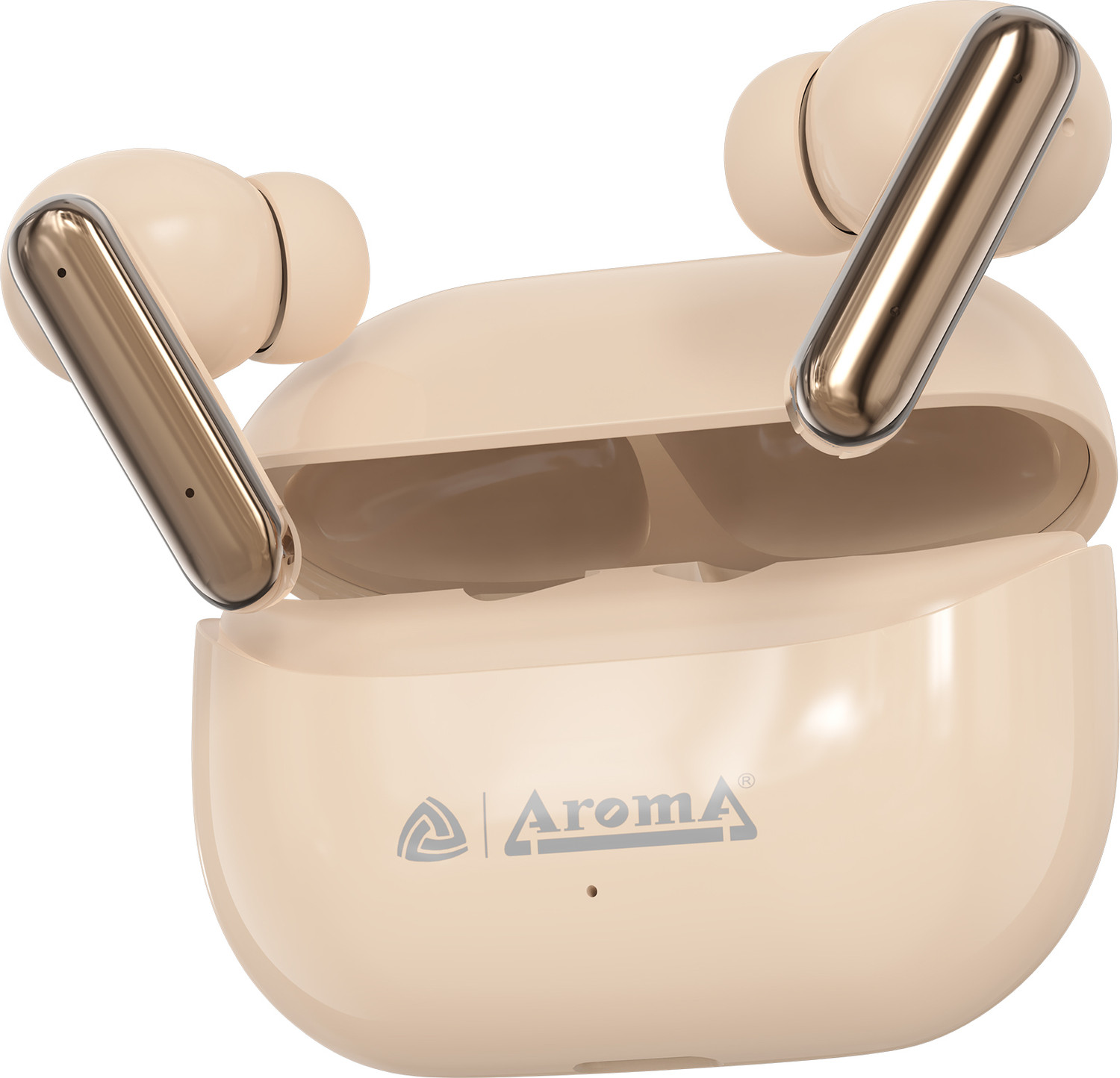 Image of Aroma NB121 Pro Pods Upto 40 Hours Playtime* Type C Fast Charging Dual Pairing Earbuds Bluetooth Headset (Crystal Black, True Wireless)